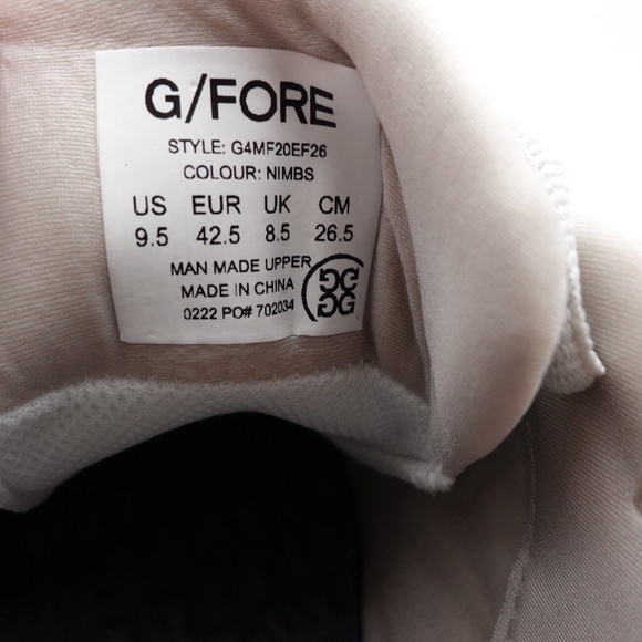 NEW Men's G/FORE MG4+ Golf Shoes G4MF20EF26-NIMBS Nimbus - Picture 14 of 16